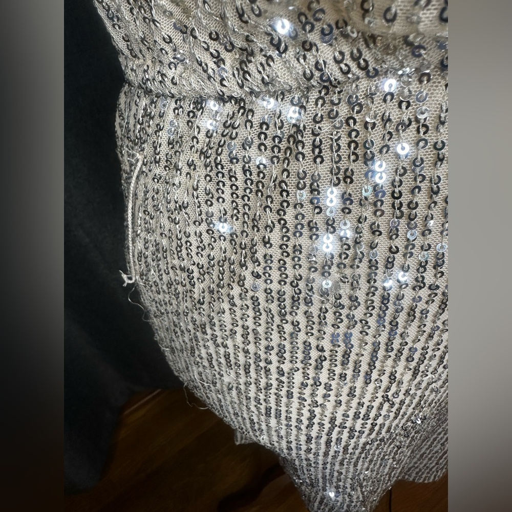 Alter’d State Silver Sequin Mini Dress – Size S - Picture 8 of 14
